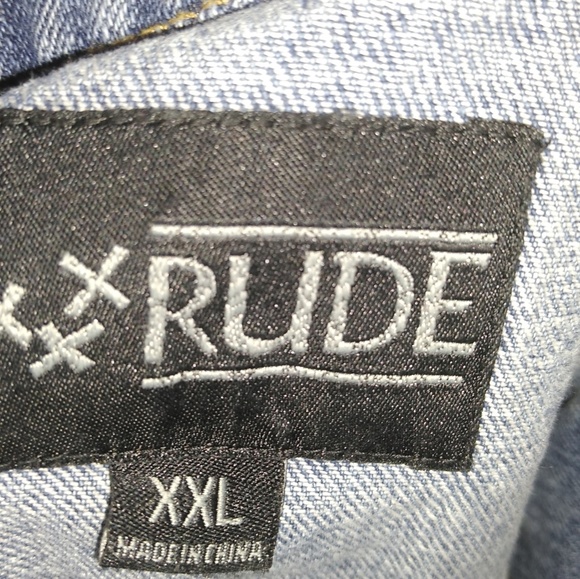 Distressed blur jean vest - Picture 6 of 6